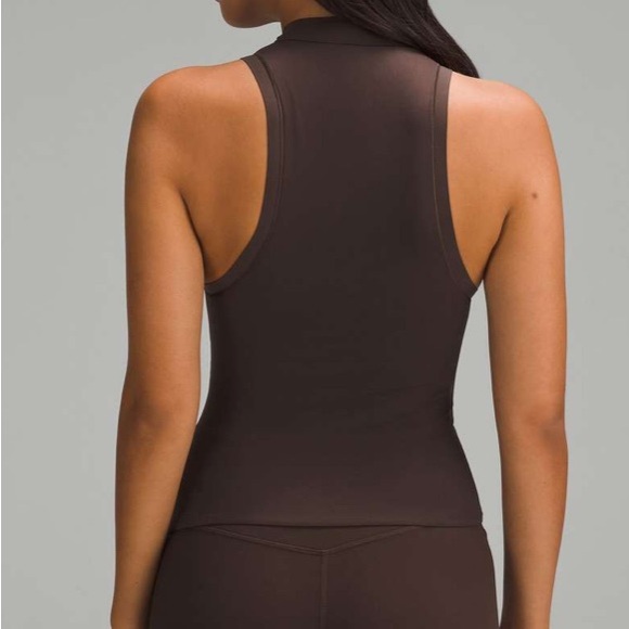 NWT Lululemon Nulu Mock-Neck Tank Top - xs in Espresso - Picture 3 of 7